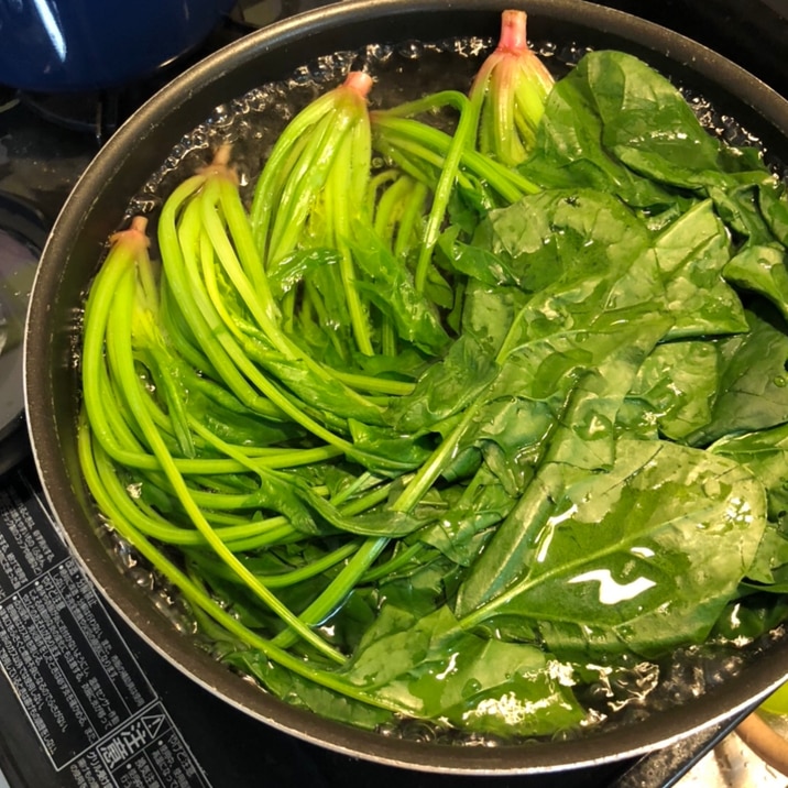 ほうれん草 茹で 時間 茹で 時間 ほうれん草